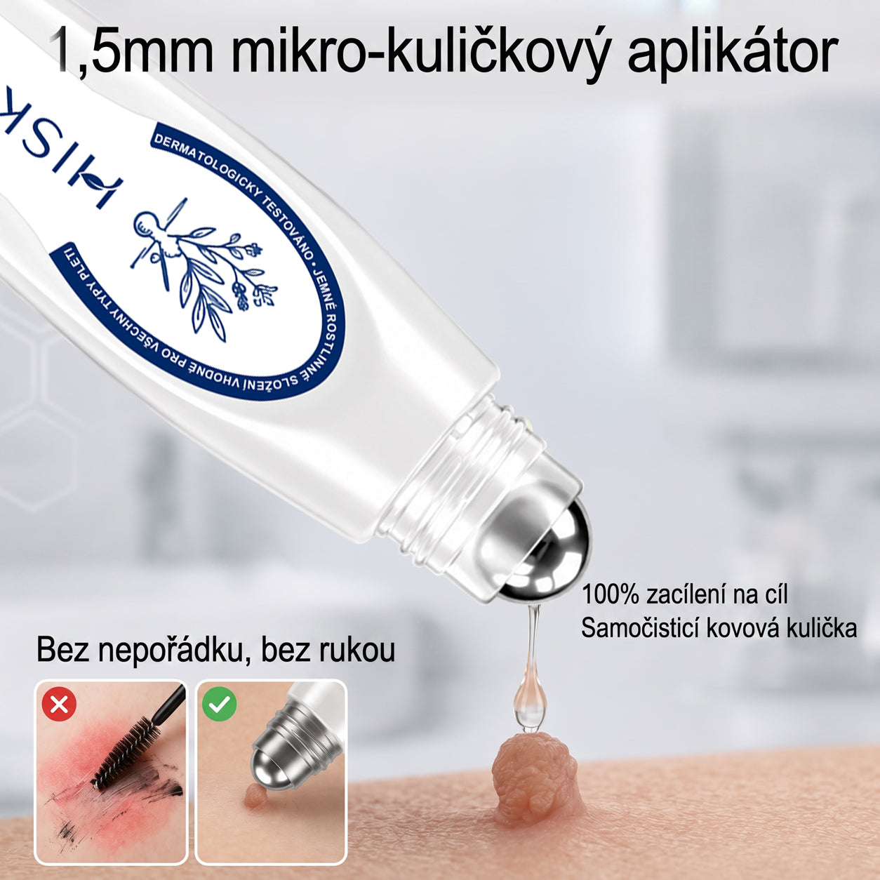 🥰Oficiální značkový obchod | Hiskin® 7denní odstraňovač skvrn a pigmentových skvrn (Bezbolestný rollerball bez jizev)🐬