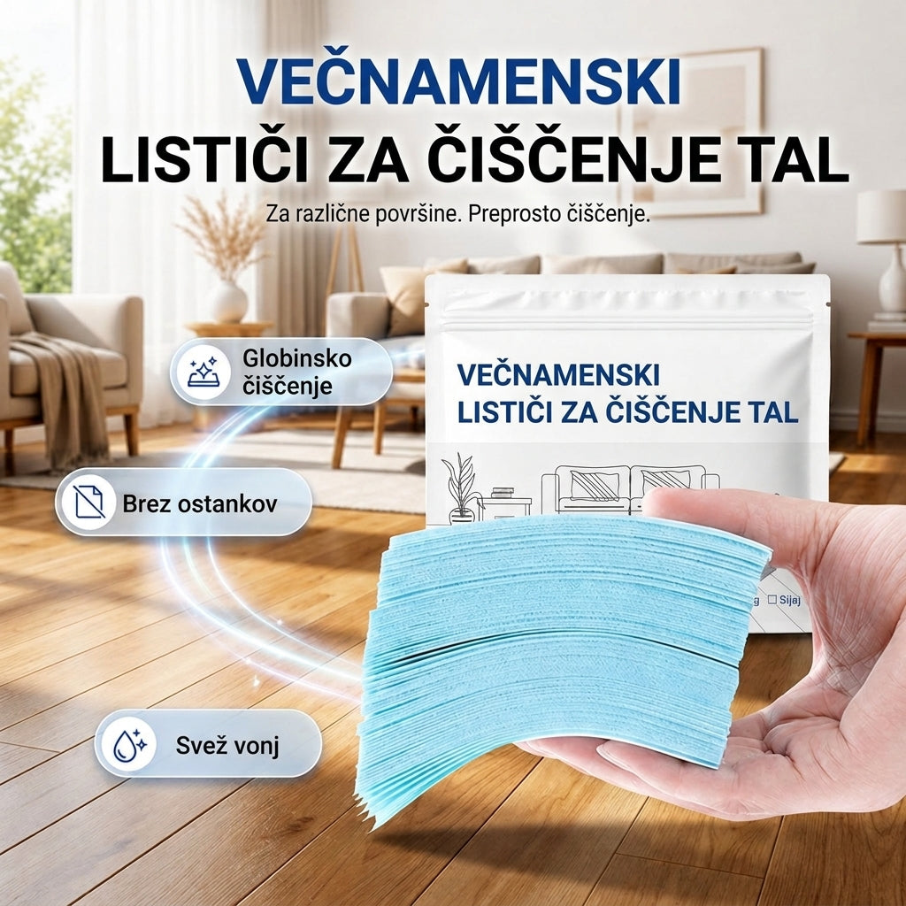🧻Časovno omejen 50-odstotni popust💧🧹V vodi topni robčki za čiščenje tal