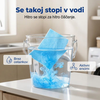 🧻Časovno omejen 50-odstotni popust💧🧹V vodi topni robčki za čiščenje tal