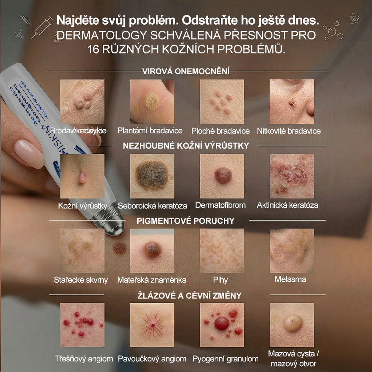 🥰Oficiální značkový obchod | Hiskin® 7denní odstraňovač skvrn a pigmentových skvrn (Bezbolestný rollerball bez jizev)🐬