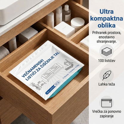 🧻Časovno omejen 50-odstotni popust💧🧹V vodi topni robčki za čiščenje tal