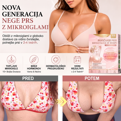 🐚HISKIN® MIKROIGLIČNI OBLIŽI ZA POVEČANJE, PRIVZDIG IN UČVRSTITEV PRSI