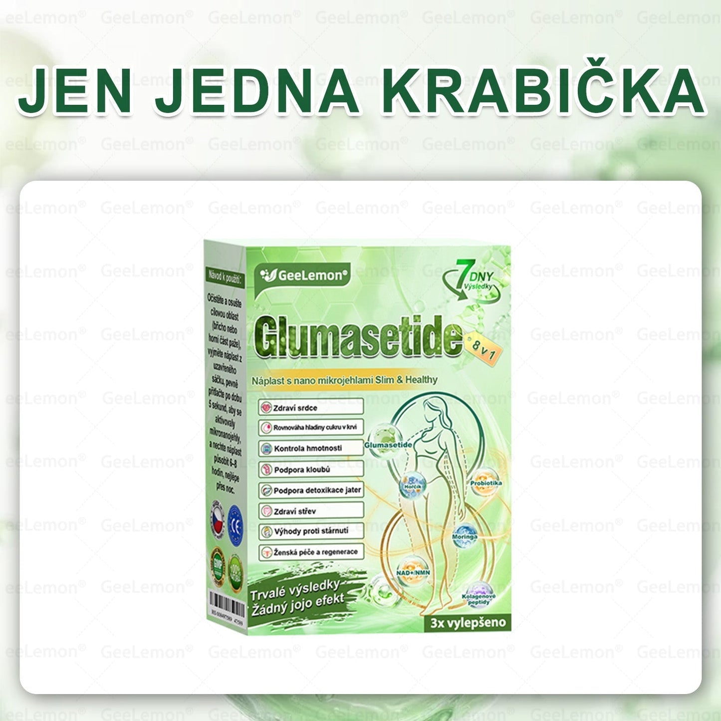 𝐆𝐞𝑒𝑙𝑒𝐦𝐨𝐧®🤞 Glum𝐚𝐬𝐞tide 8 v 1 – Zeštíhlující nano mikrojihlový náplast 🇨🇿 Jen 1× denně ✅ Viditelné změny za 7 dní – na obezitu, kardiovaskulární zdraví, diabetes a kloubní problémy