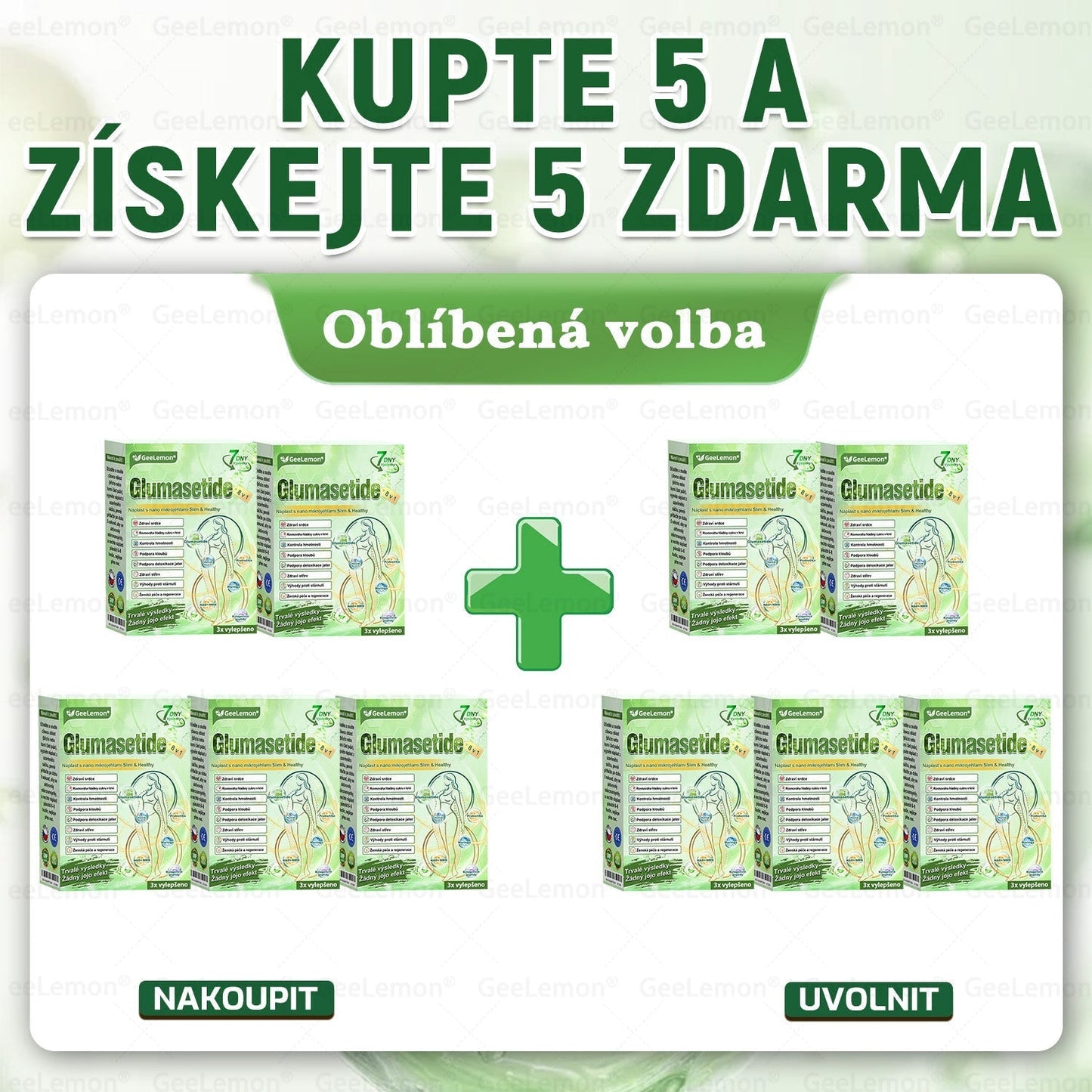 𝐆𝐞𝑒𝑙𝑒𝐦𝐨𝐧®🤞 Glum𝐚𝐬𝐞tide 8 v 1 – Zeštíhlující nano mikrojihlový náplast 🇨🇿 Jen 1× denně ✅ Viditelné změny za 7 dní – na obezitu, kardiovaskulární zdraví, diabetes a kloubní problémy